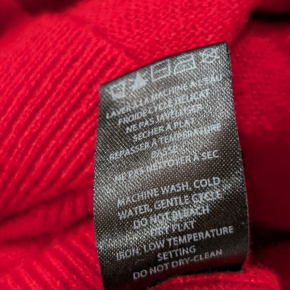 Red Turtleneck Sweater 2X Plus | Lily Morgan Soft Knit Pullover Classic Plus Siz - Picture 8 of 8